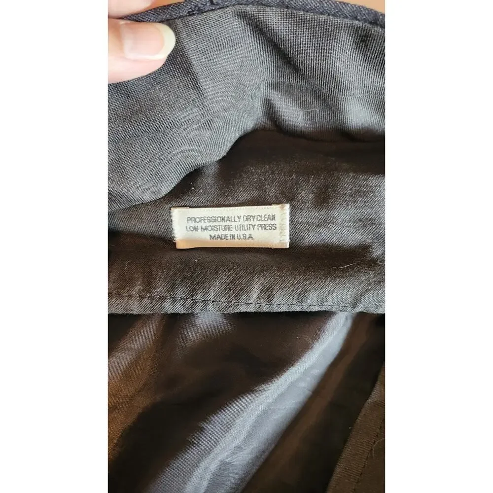 VTG Palm Beach Suit Men 44L Grey 100% Wool 38x34 Pleated Pant Union Mt108